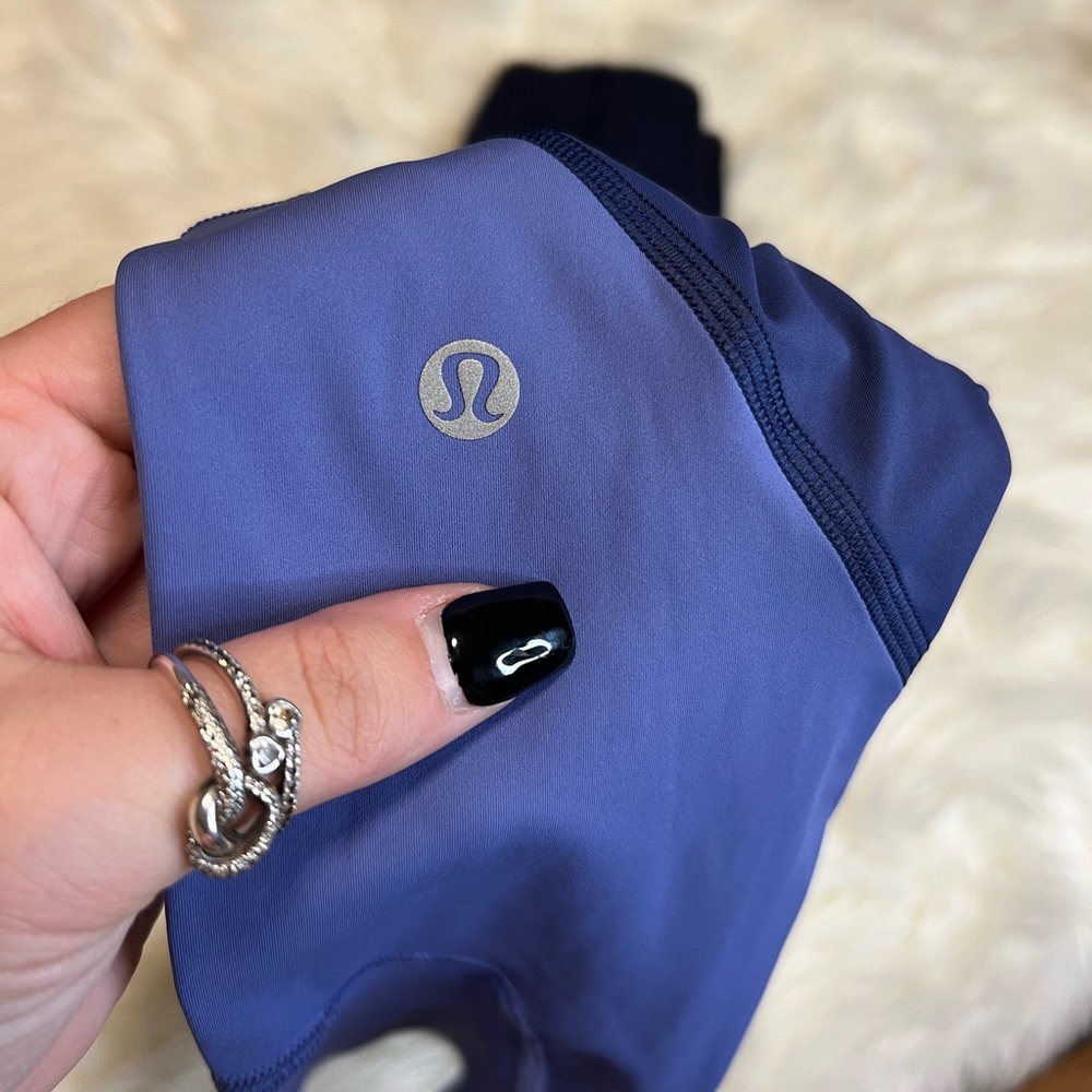 Lululemon Navy & Purple Leggings - Picture 3 of 5